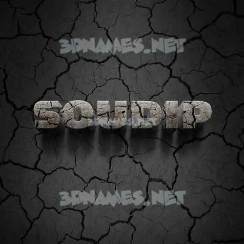 soudip in Cracked Stone style - 3D name wallpaper soudip in Cracked Stone style - 3D name wallpaper