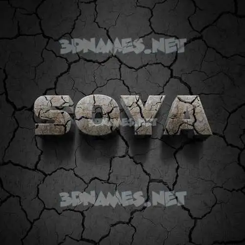 soya in Cracked Stone style - 3D name wallpaper soya in Cracked Stone style - 3D name wallpaper