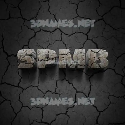 spmb in Cracked Stone style - 3D name wallpaper spmb in Cracked Stone style - 3D name wallpaper