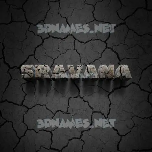 sravana in Cracked Stone style - 3D name wallpaper sravana in Cracked Stone style - 3D name wallpaper