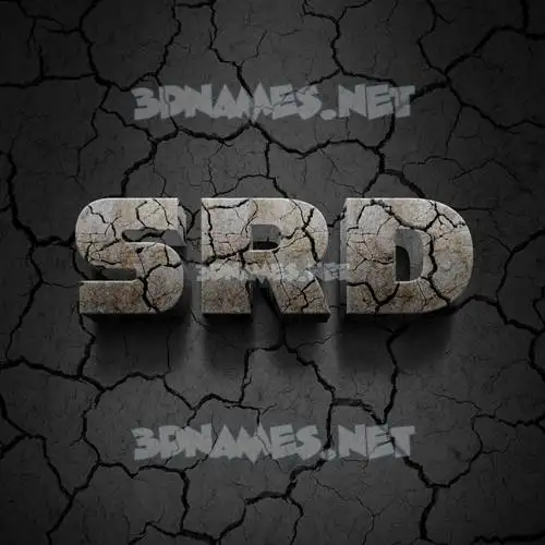srd in Cracked Stone style - 3D name wallpaper srd in Cracked Stone style - 3D name wallpaper