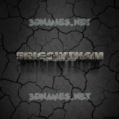 srigowtham in Cracked Stone style - 3D name wallpaper