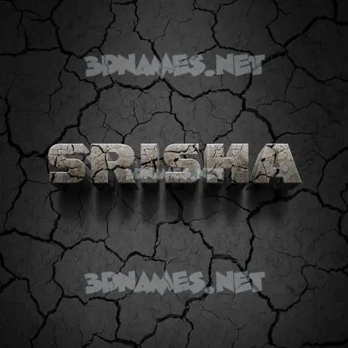 srisha in Cracked Stone style - 3D name wallpaper srisha in Cracked Stone style - 3D name wallpaper