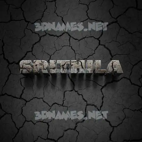 srithila in Cracked Stone style - 3D name wallpaper srithila in Cracked Stone style - 3D name wallpaper