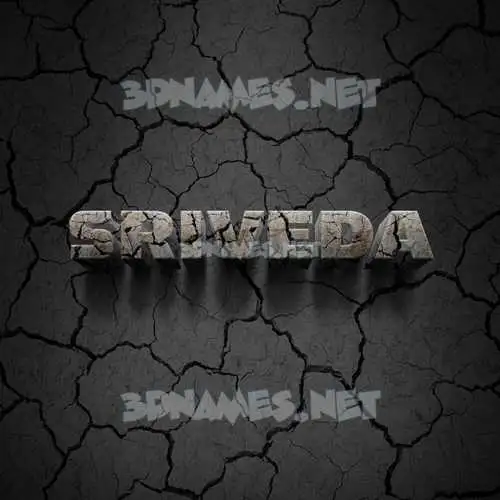 sriveda in Cracked Stone style - 3D name wallpaper sriveda in Cracked Stone style - 3D name wallpaper