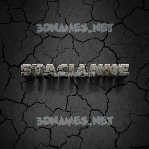 stacianne in Cracked Stone style - 3D name wallpaper stacianne in Cracked Stone style - 3D name wallpaper