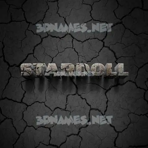 stardoll in Cracked Stone style - 3D name wallpaper stardoll in Cracked Stone style - 3D name wallpaper