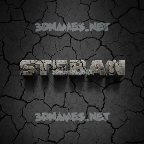 steban in Cracked Stone style - 3D name wallpaper steban in Cracked Stone style - 3D name wallpaper