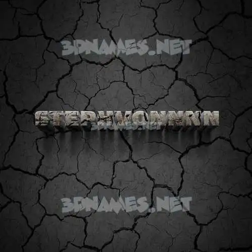 stephvonnnn in Cracked Stone style - 3D name wallpaper stephvonnnn in Cracked Stone style - 3D name wallpaper