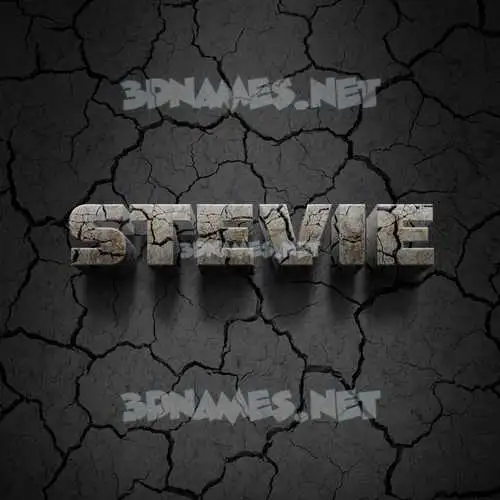 stevie in Cracked Stone style - 3D name wallpaper stevie in Cracked Stone style - 3D name wallpaper