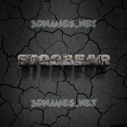 stoobear in Cracked Stone style - 3D name wallpaper stoobear in Cracked Stone style - 3D name wallpaper