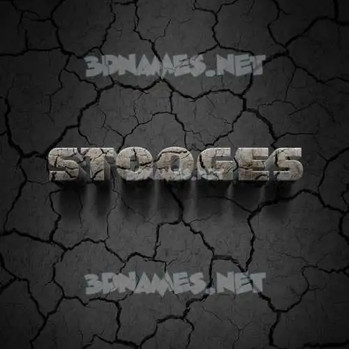 stooges in Cracked Stone style - 3D name wallpaper stooges in Cracked Stone style - 3D name wallpaper