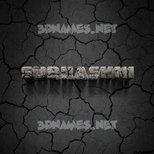 subhashni in Cracked Stone style - 3D name wallpaper subhashni in Cracked Stone style - 3D name wallpaper