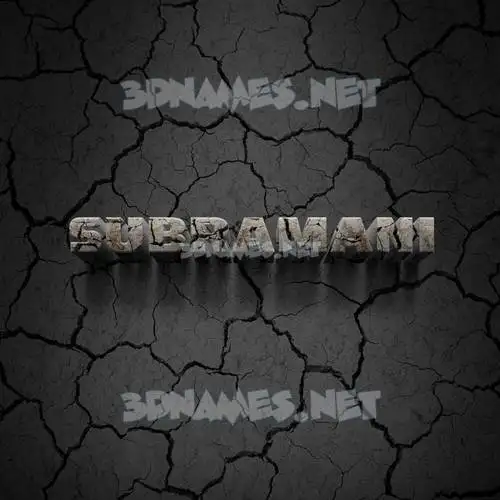 subramani in Cracked Stone style - 3D name wallpaper subramani in Cracked Stone style - 3D name wallpaper