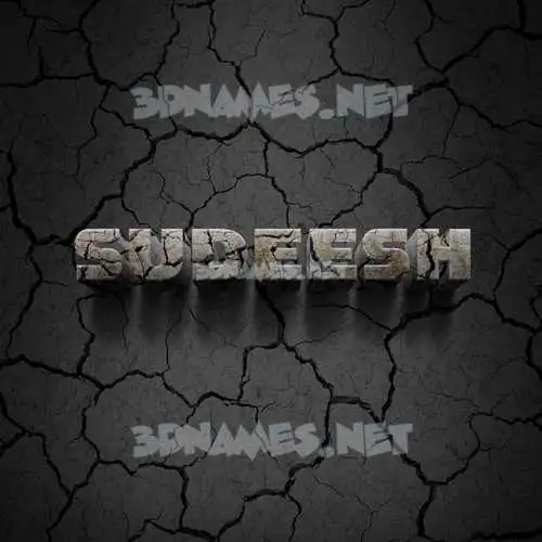 sudeesh in Cracked Stone style - 3D name wallpaper sudeesh in Cracked Stone style - 3D name wallpaper