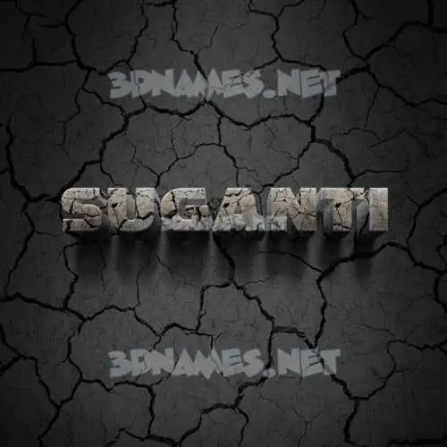 suganti in Cracked Stone style - 3D name wallpaper suganti in Cracked Stone style - 3D name wallpaper