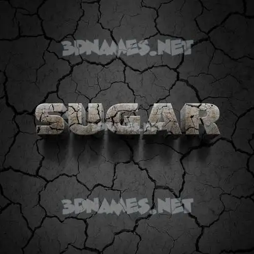 sugar in Cracked Stone style - 3D name wallpaper sugar in Cracked Stone style - 3D name wallpaper