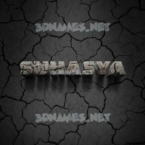 suhasya in Cracked Stone style - 3D name wallpaper suhasya in Cracked Stone style - 3D name wallpaper