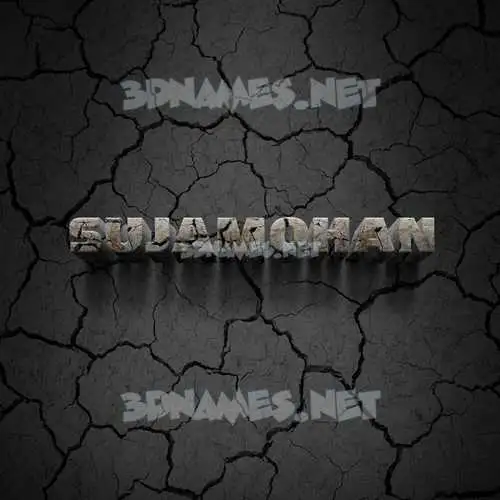 sujamohan in Cracked Stone style - 3D name wallpaper sujamohan in Cracked Stone style - 3D name wallpaper