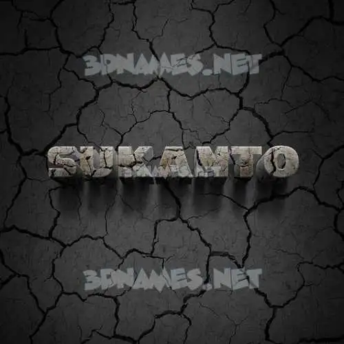sukanto in Cracked Stone style - 3D name wallpaper