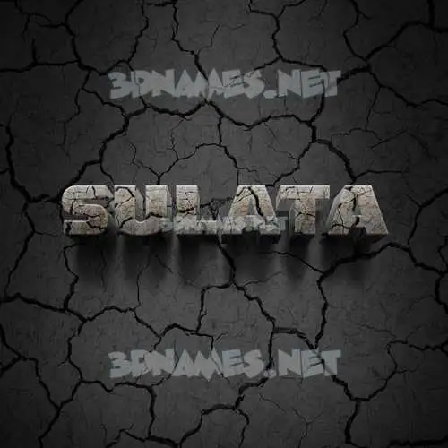 sulata in Cracked Stone style - 3D name wallpaper sulata in Cracked Stone style - 3D name wallpaper