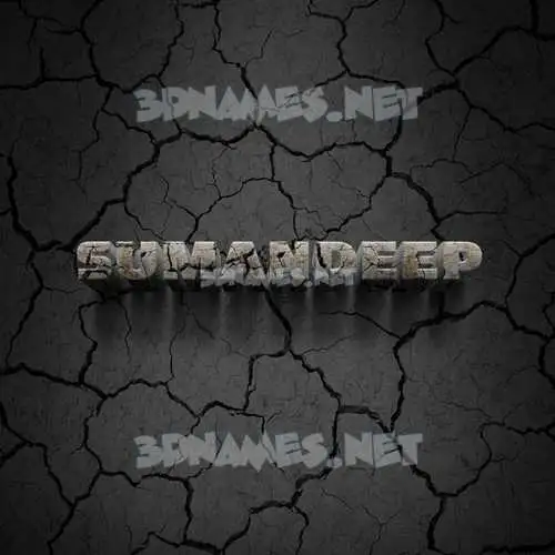 sumandeep in Cracked Stone style - 3D name wallpaper sumandeep in Cracked Stone style - 3D name wallpaper