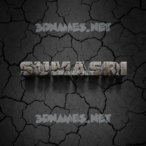sumasri in Cracked Stone style - 3D name wallpaper sumasri in Cracked Stone style - 3D name wallpaper