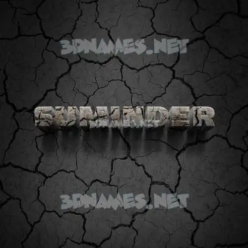 suminder in Cracked Stone style - 3D name wallpaper suminder in Cracked Stone style - 3D name wallpaper