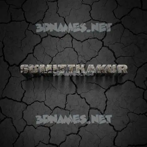 sumitthakur in Cracked Stone style - 3D name wallpaper sumitthakur in Cracked Stone style - 3D name wallpaper