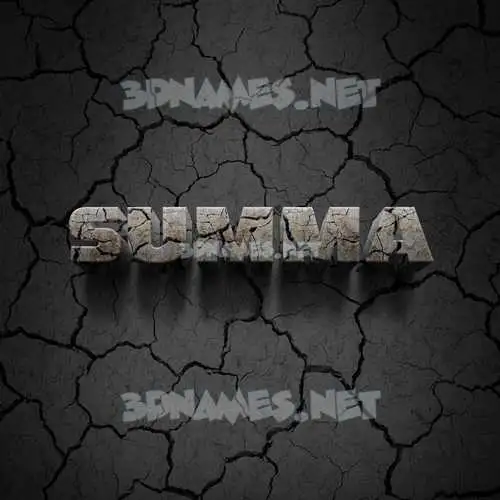 summa in Cracked Stone style - 3D name wallpaper summa in Cracked Stone style - 3D name wallpaper