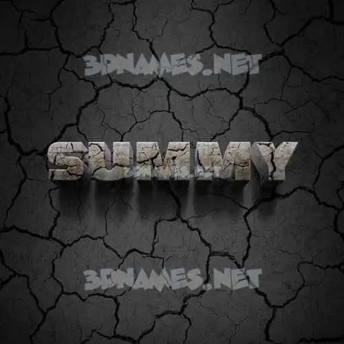 summy in Cracked Stone style - 3D name wallpaper summy in Cracked Stone style - 3D name wallpaper