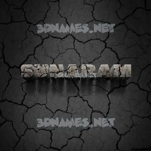 sunaram in Cracked Stone style - 3D name wallpaper sunaram in Cracked Stone style - 3D name wallpaper