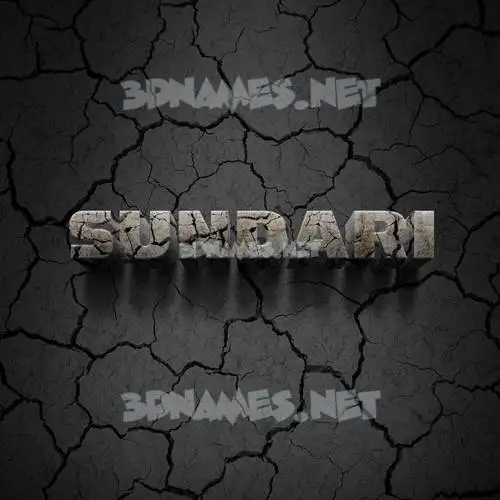 sundari in Cracked Stone style - 3D name wallpaper sundari in Cracked Stone style - 3D name wallpaper