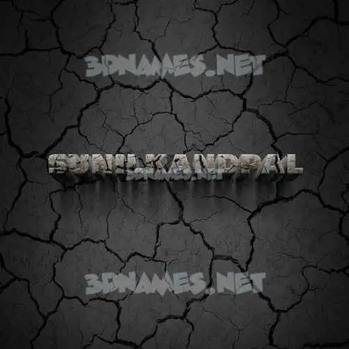 sunilkandpal in Cracked Stone style - 3D name wallpaper sunilkandpal in Cracked Stone style - 3D name wallpaper