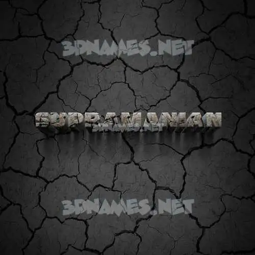 supramanian in Cracked Stone style - 3D name wallpaper supramanian in Cracked Stone style - 3D name wallpaper