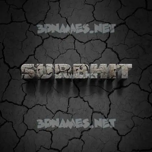 surbhit in Cracked Stone style - 3D name wallpaper