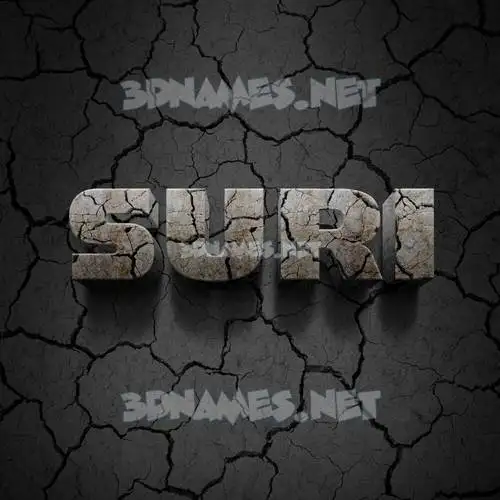 suri in Cracked Stone style - 3D name wallpaper suri in Cracked Stone style - 3D name wallpaper