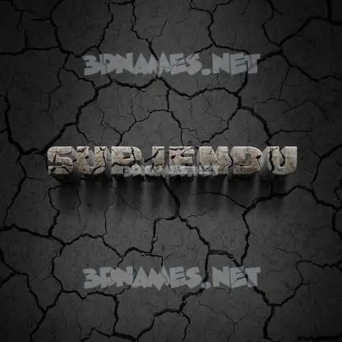 surjendu in Cracked Stone style - 3D name wallpaper surjendu in Cracked Stone style - 3D name wallpaper
