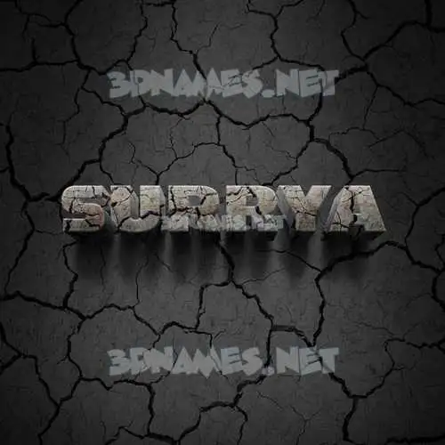 surrya in Cracked Stone style - 3D name wallpaper surrya in Cracked Stone style - 3D name wallpaper