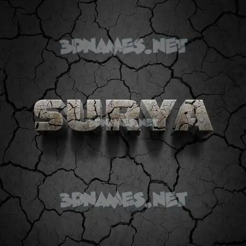 surya in Cracked Stone style - 3D name wallpaper surya in Cracked Stone style - 3D name wallpaper