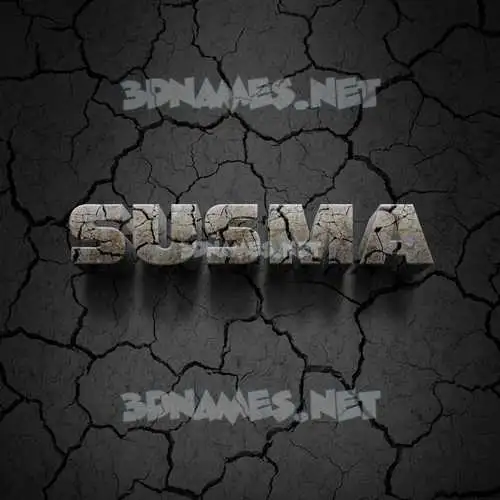 susma in Cracked Stone style - 3D name wallpaper susma in Cracked Stone style - 3D name wallpaper