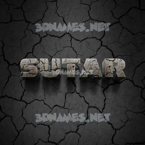 sutar in Cracked Stone style - 3D name wallpaper sutar in Cracked Stone style - 3D name wallpaper
