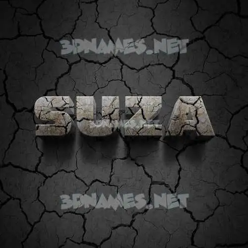 suza in Cracked Stone style - 3D name wallpaper suza in Cracked Stone style - 3D name wallpaper