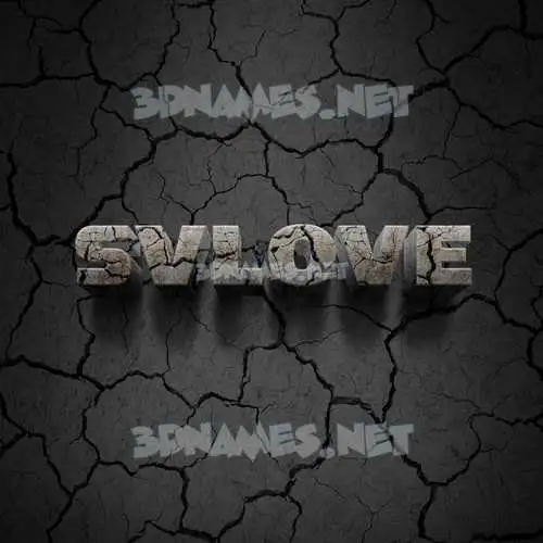 svlove in Cracked Stone style - 3D name wallpaper svlove in Cracked Stone style - 3D name wallpaper