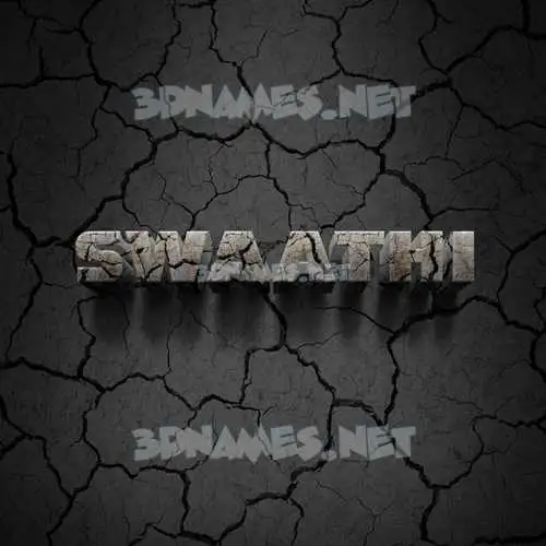 swaathi in Cracked Stone style - 3D name wallpaper swaathi in Cracked Stone style - 3D name wallpaper
