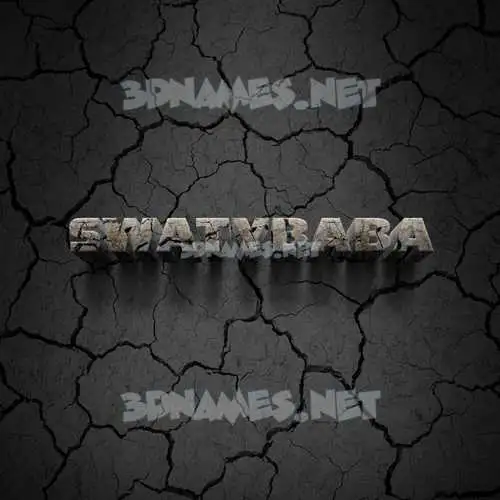 swatybaba in Cracked Stone style - 3D name wallpaper swatybaba in Cracked Stone style - 3D name wallpaper