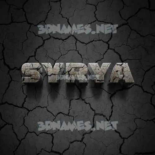 syrya in Cracked Stone style - 3D name wallpaper syrya in Cracked Stone style - 3D name wallpaper