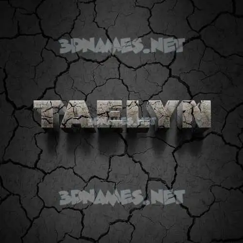 taelyn in Cracked Stone style - 3D name wallpaper taelyn in Cracked Stone style - 3D name wallpaper