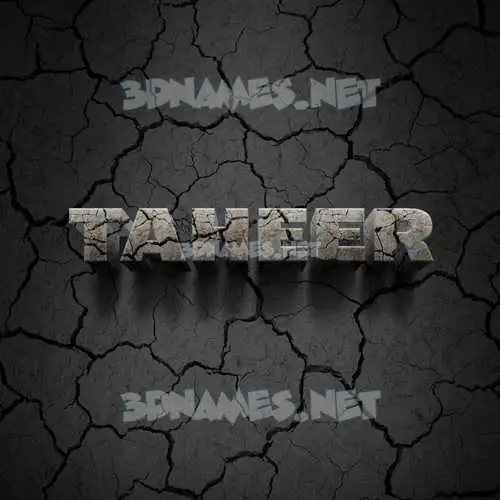 taheer in Cracked Stone style - 3D name wallpaper taheer in Cracked Stone style - 3D name wallpaper