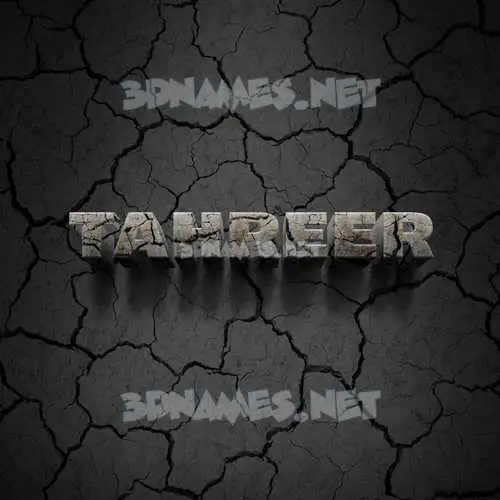 tahreer in Cracked Stone style - 3D name wallpaper tahreer in Cracked Stone style - 3D name wallpaper